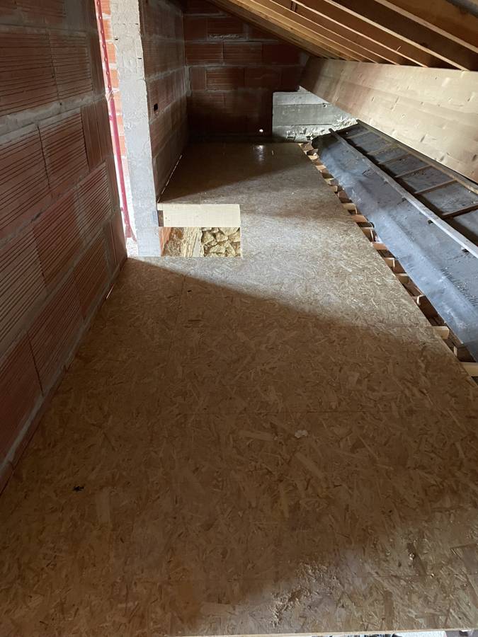 Après : Combles : création d'un plancher